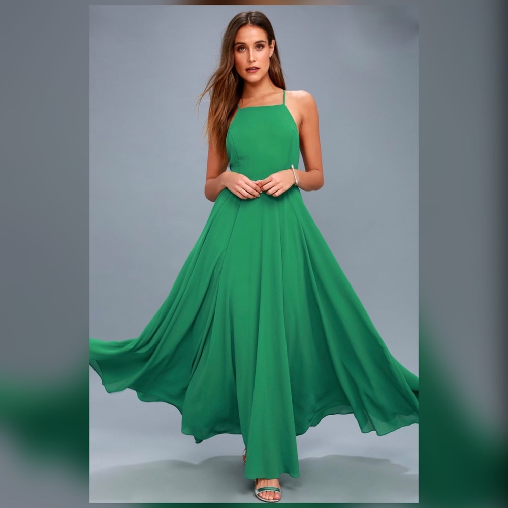 Lulu’s Mythical Kind of Love Dress XS in Green